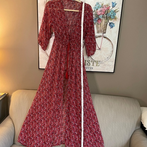 Pretty, sheer outer garment, 3/4 sleeve, sz Med - Picture 7 of 10